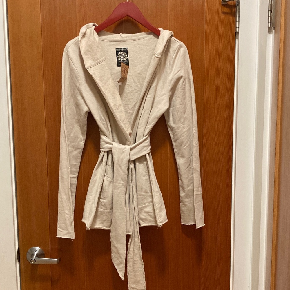 NWT Lucky M wrap around sweater, bell sleeves.  Boho.